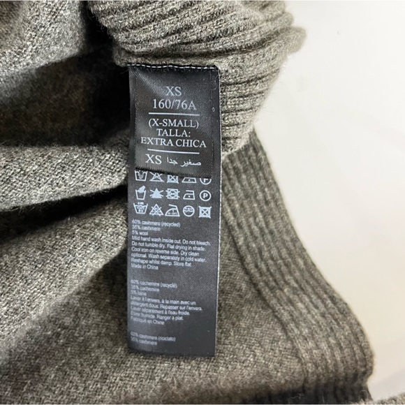 All Saints Boatneck Green Cashmere Sweater - Picture 4 of 4